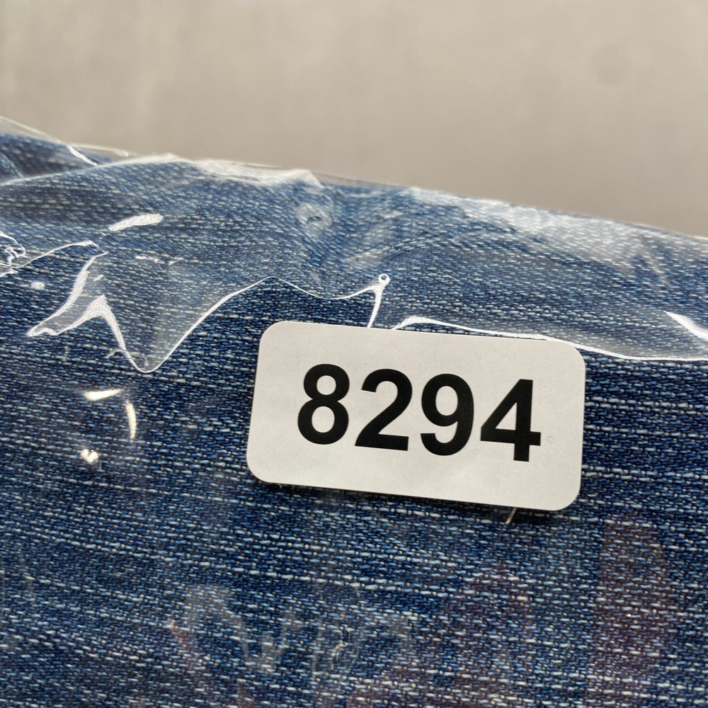 Adiktd Womens Y2K Embroidered Studded Zipper Bootcut Jeans Size 6 W29 Blue - Picture 11 of 11